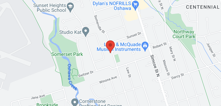 map of 936 SOMERVILLE ST N